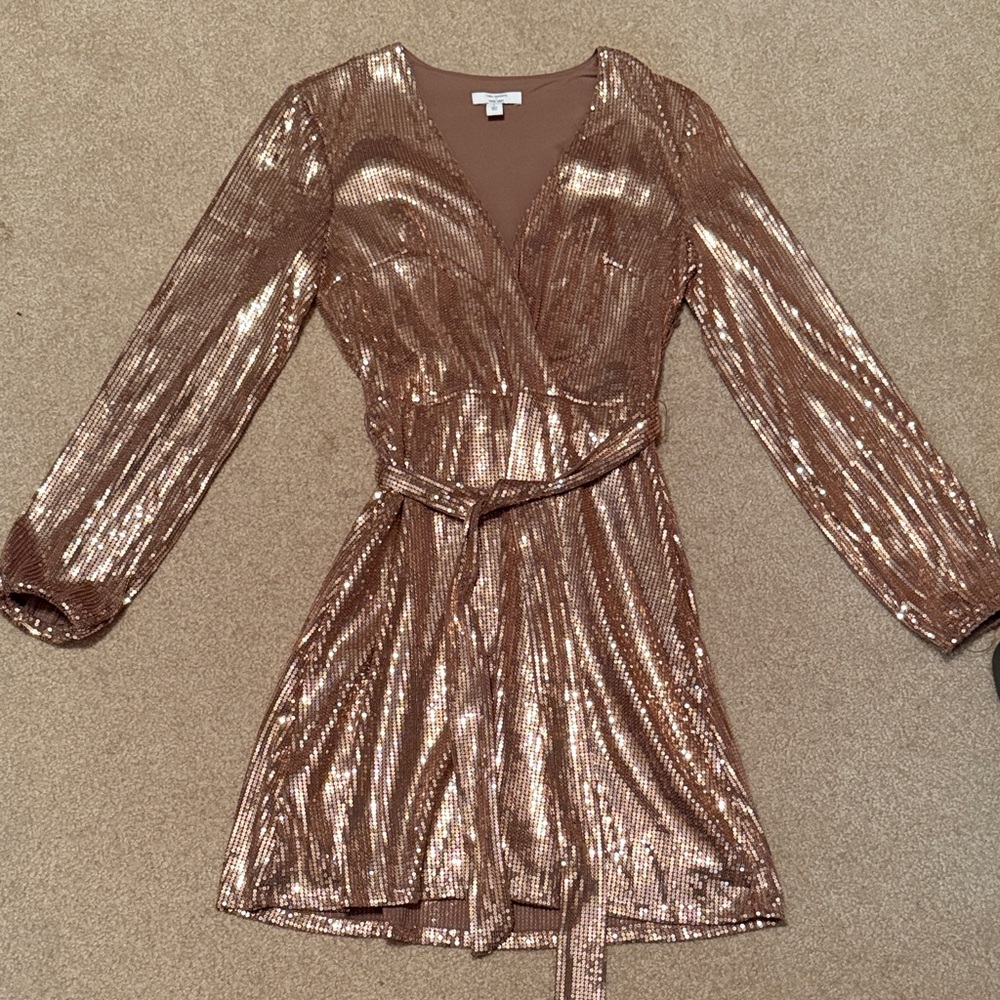 Nine West Shimmering Gold Dress